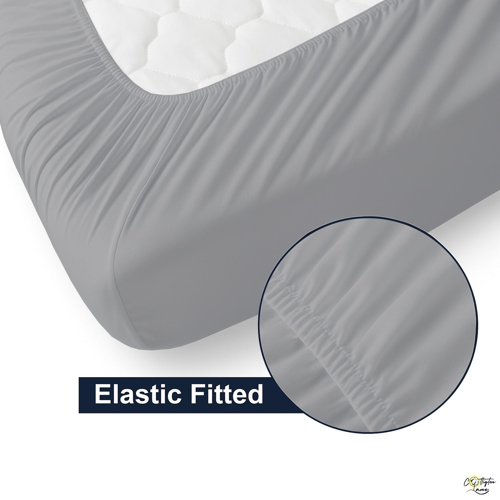 Ardenia Bedding - Juego de sábanas para Cuna (4 Piezas, 400 TC)