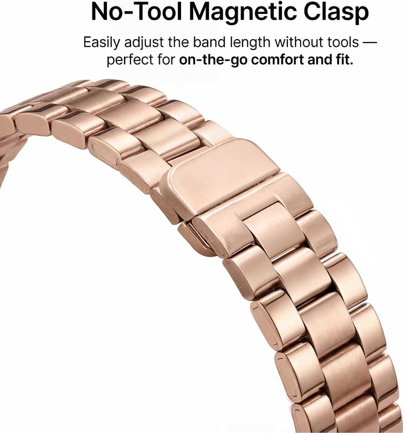 Letoff Simple and Classic Women's Watch, Stainless Steel Magnetic Band, Water Resistant 100ft-Easy Tool Free Adjustment