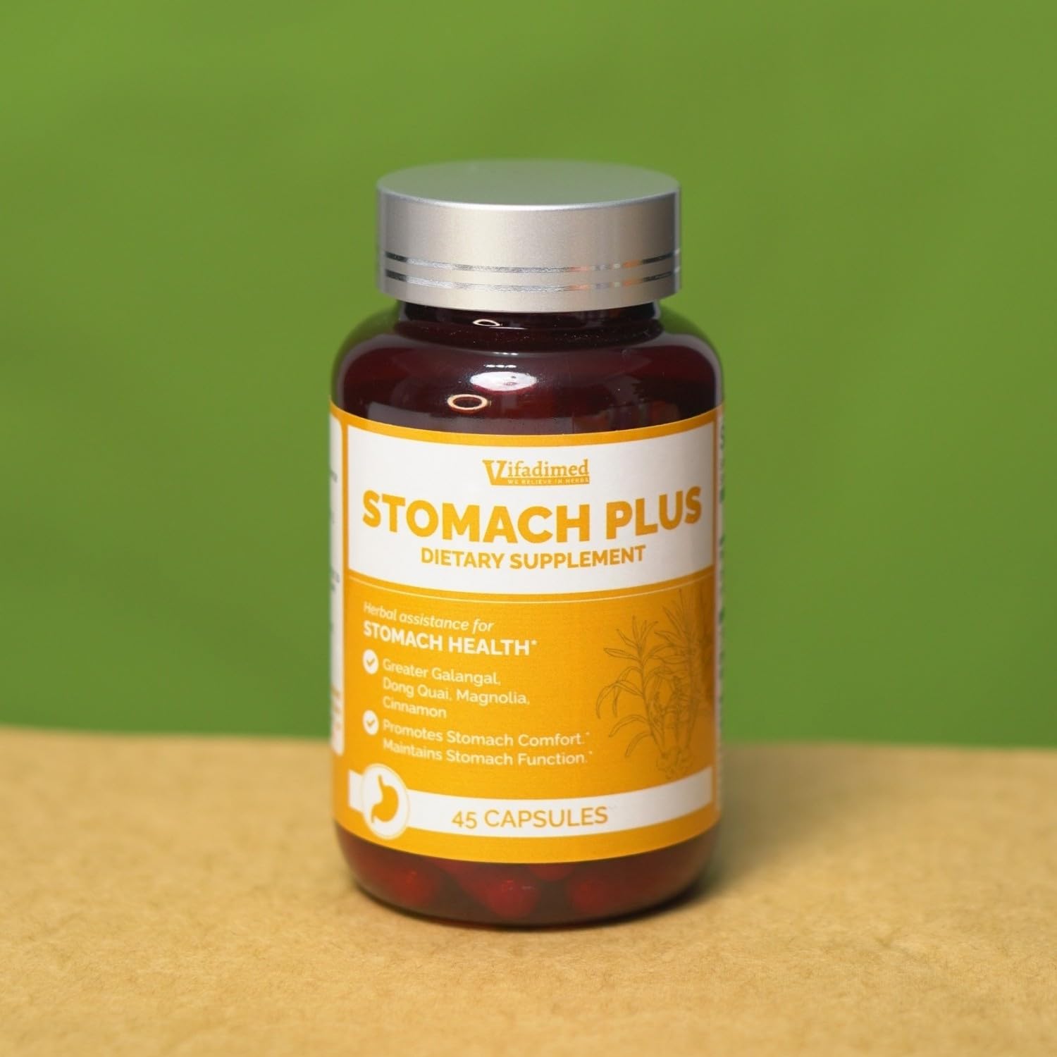 Stomach Plus, Herbal Ulcer & Gastritis Support, Stomach Lining Integrity, Gastric Upset, Gastric Upset, Motility Support, with Galangal, Dong Quai, Cinnamon & Magnolia. 90 Capsules — Amazon image 11