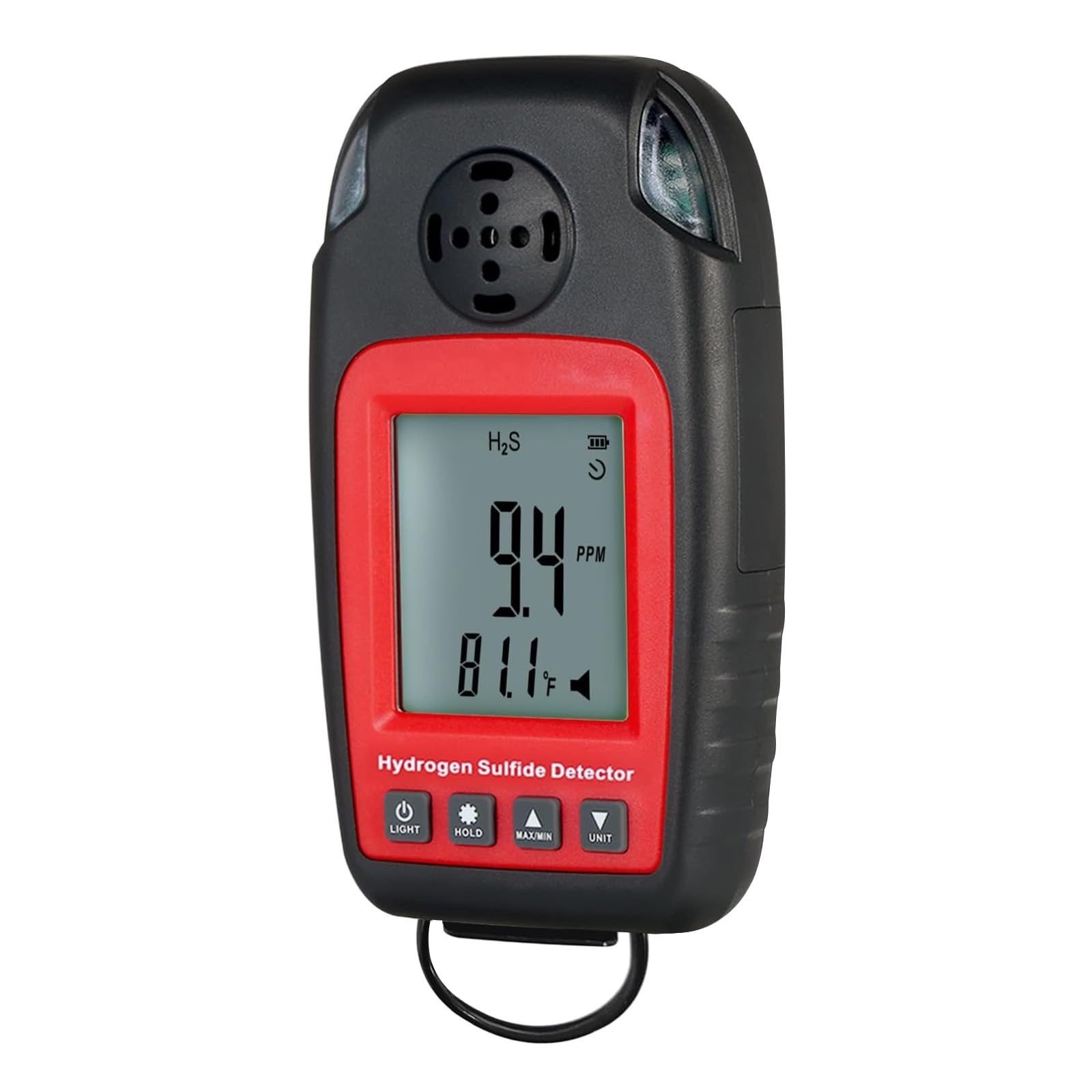 Hydrogène Sulfure Détecteur H2S Gaz Détecteur Moniteur Portable Son et Éclair Alarme h2s Gaz Moniteur pour Sécurité et Environnemental Surveillance