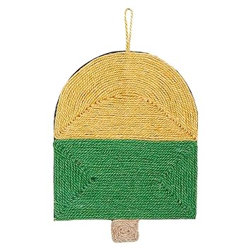 Meri SHOPP Wall Mount Cat Scratching Board Scratcher Scratch Pad Sharpen Claw Paw Care Green 30x40
