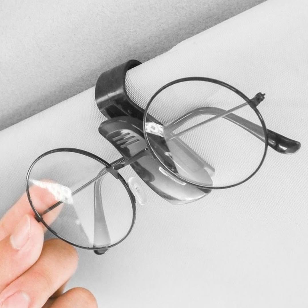 Otime Car Glasses Holder Premium Clip on Eyewear Organizer for Sunglasses Reading Compact Anti Slip Design Air Vents — view 7