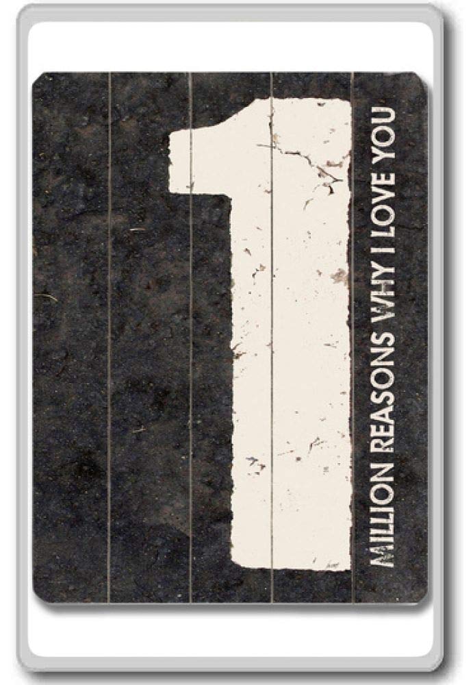 One Million Reasons Why I Love You (Pink) - Motivational Quotes Fridge Magnet