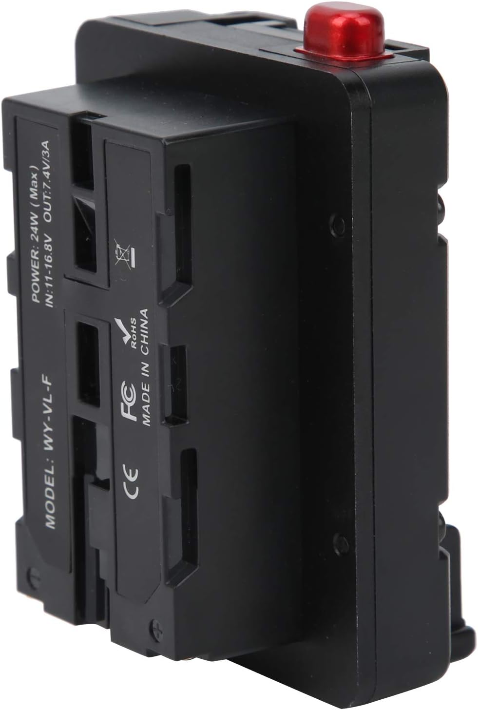 V Lock Battery Adapter, V Mount Battery to NP F Adapter, 14.8V D tap Output Port V Lock D tap Battery Plate Adapter for Monitor Fill Light