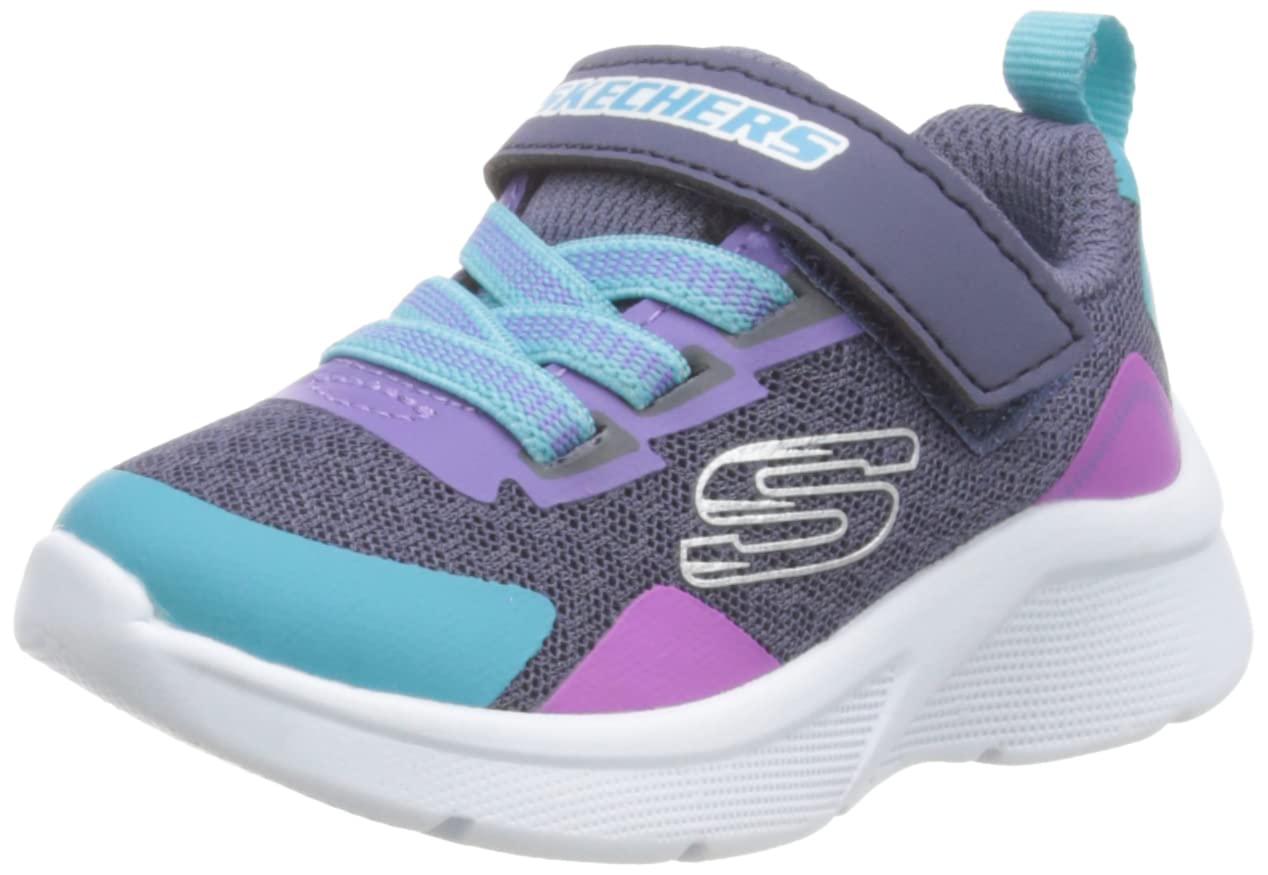 Skechers Mädchen 302348n Ccmt Sneaker, Anthrazit, Synthetik, Multi Trim