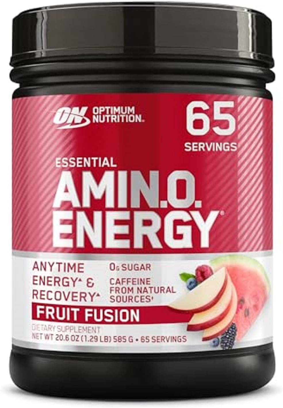 Optimum Nutrition Amino Energy - Pre Workout with Green Tea, BCAA, Amino Acids, Keto Friendly, Green Coffee Extract, Energy Powder - Fruit Fusion, 65 Servings (Packaging May Vary)