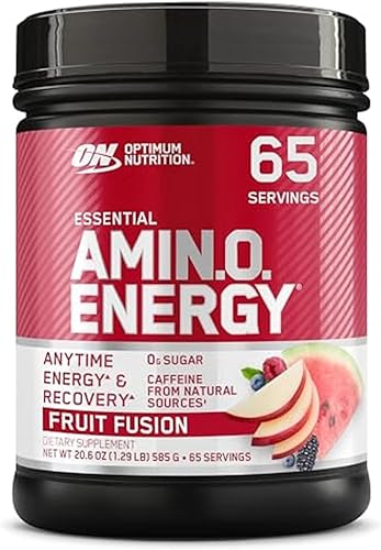 Miniatura 9 de Optimum Nutrition Amino Energy - Polvo energético preentrenamiento con té verde BCAA aminoácidos extracto de café verde apto para dieta cetogénica