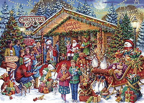 Christmas Puzzles 1000 Piece Jigsaw Puzzle for Adults - Santa's Gift Christmas Jigsaw Puzzles, Best Jigsaw Puzzles Game for Adults Teens