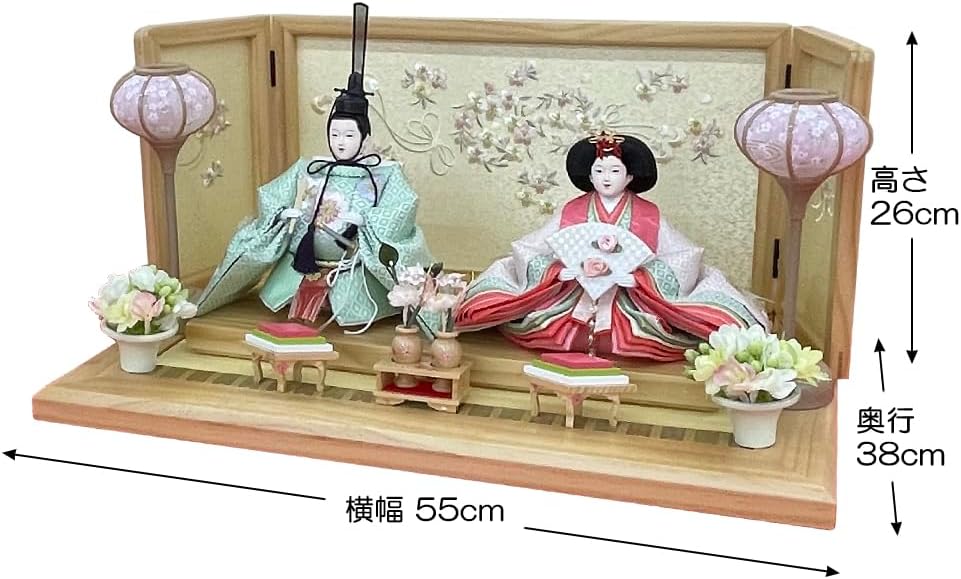 ちりめん金襴貝雛 3段飾り 販売終了した三段飾り ～広島市の人形問屋十