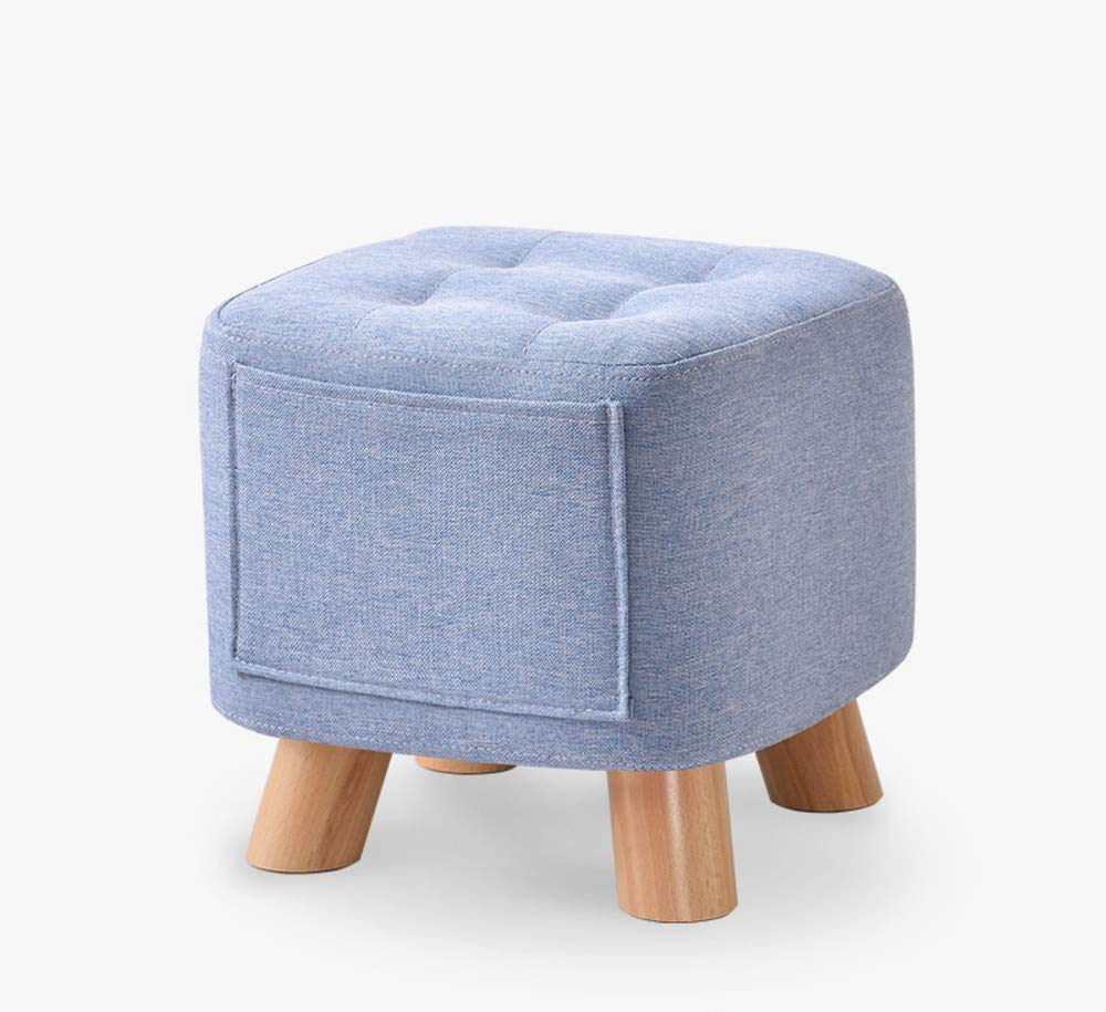 Repose-Pieds rembourré en bois massif et tabouret de maquillage doux