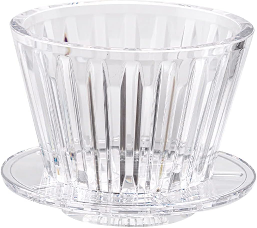 Coffee Filters Ice Crystal Hand-brewed Coffee Filter Cup Cake Shape Filter Cup Household Coffee Utensils(White)