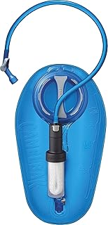 Crux 2L Water Reservoir Bladder with Water Filtration Kit, Filtered by LifeStraw - for Hiking, Backpacking, Travel, and Emergency Preparedness