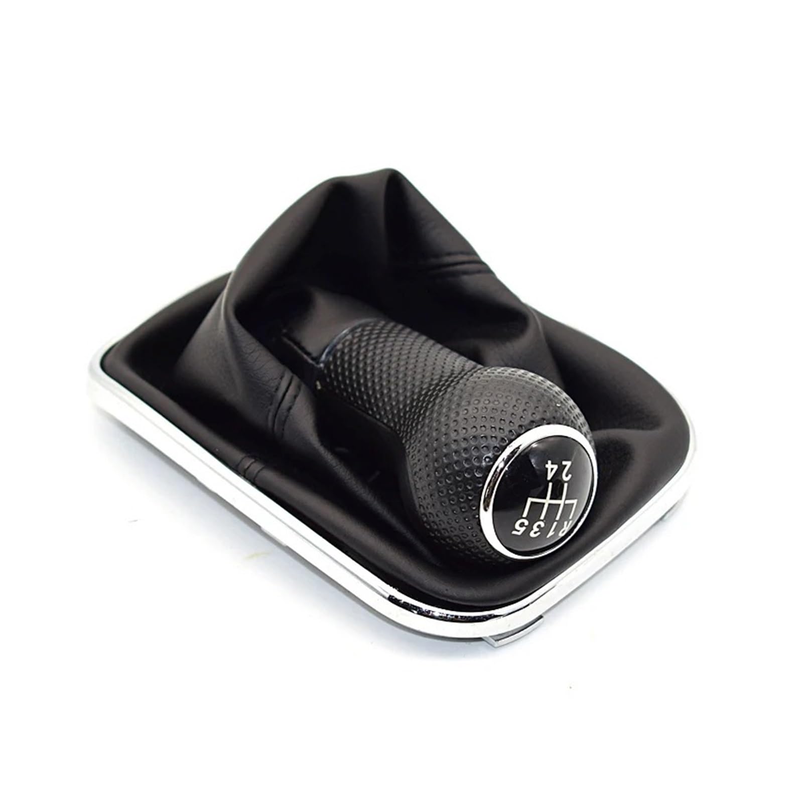 PYBYCEGNZK Car Interior Accessories for VW Mk4 for Golf for GTI R32 1999-2005 5 6 Speed Car Gear Shift Knob Lever Shifter Gaitor Boot(5 Speed B)