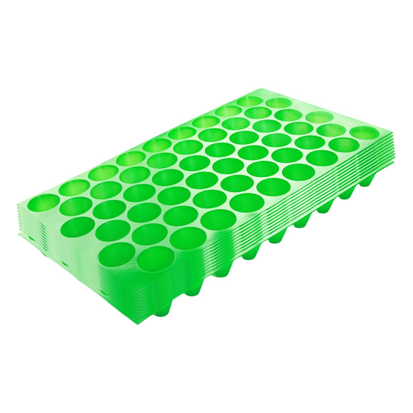 KESOTO 10 Bandejas para Semillas, Bandejas para Semillas con Agujeros, Resistentes, Portátiles Y Prácticas, Bandeja de Propagación, Bandeja de Germinación de, 54 Hoyos