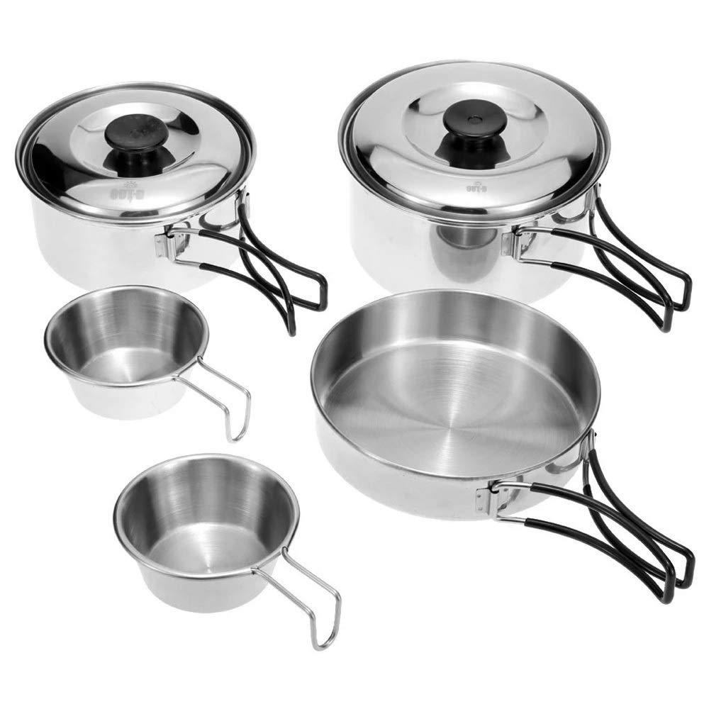 Casserole de camping et bols inox pliables pour alléger votre sac à dos
