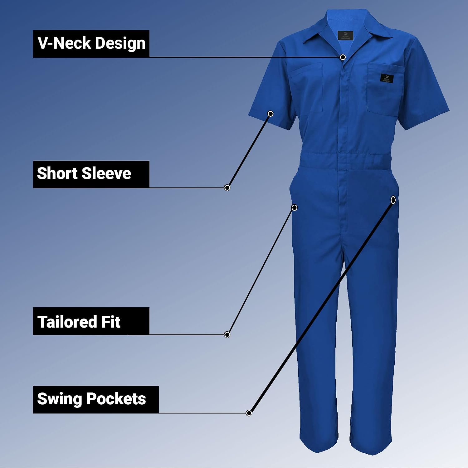 Coveralls Workwear Men Short Sleeve Coveralls