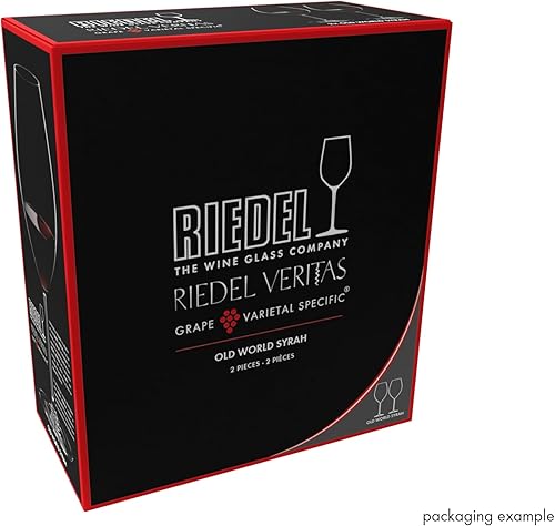Miniatura 5 de Riedel Veritas Old World Syrah Glass (juego de 2), 21.16 onzas, transparente