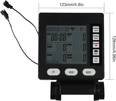 Rowing Machine Counter, Dual Functionality Monitor, for Timed Workouts