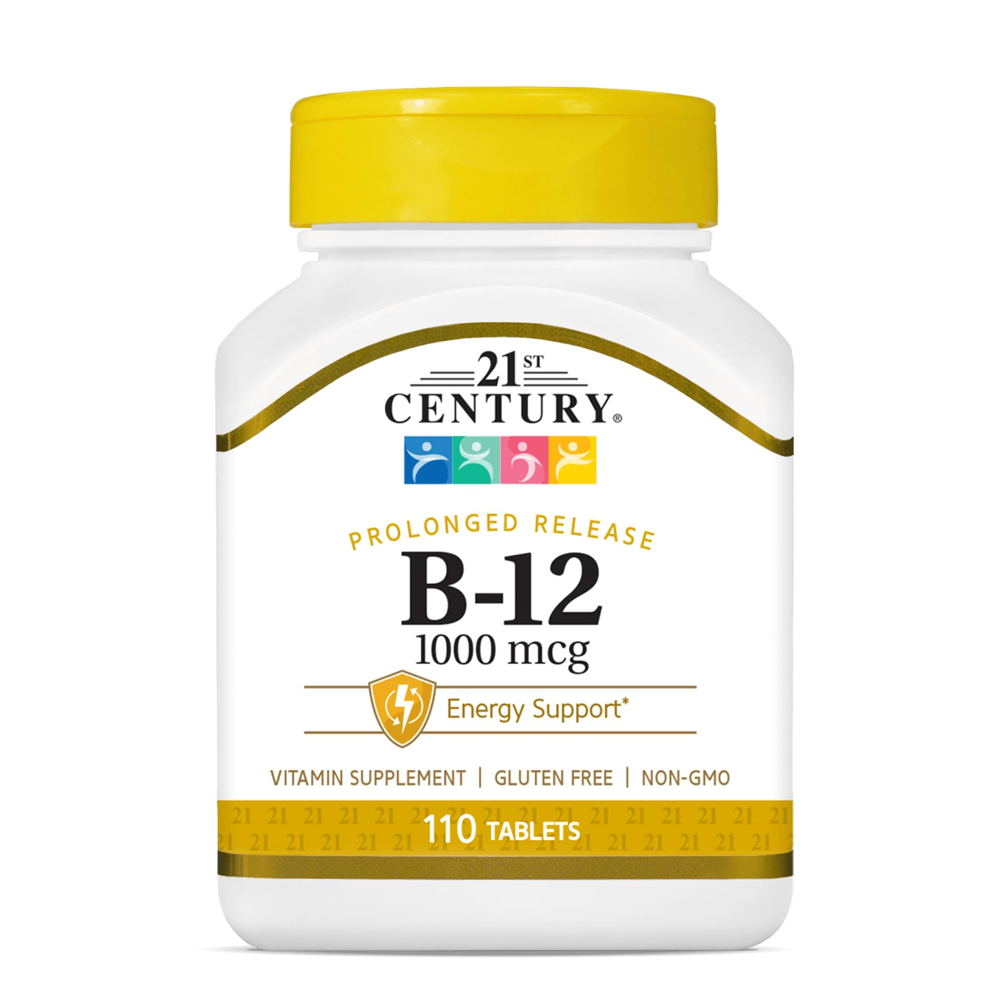 21st Century Vitamin B-12 1000 mcg Prolonged Release Tablets, 110 Count 110 Count (Pack of 1) 1000 mcg