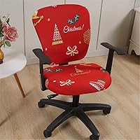 Vista 14 de Jinzio Funda para silla de oficina de computadora, tela protectora dividida y elástica, de poliéster, universal, para escritorio, para silla