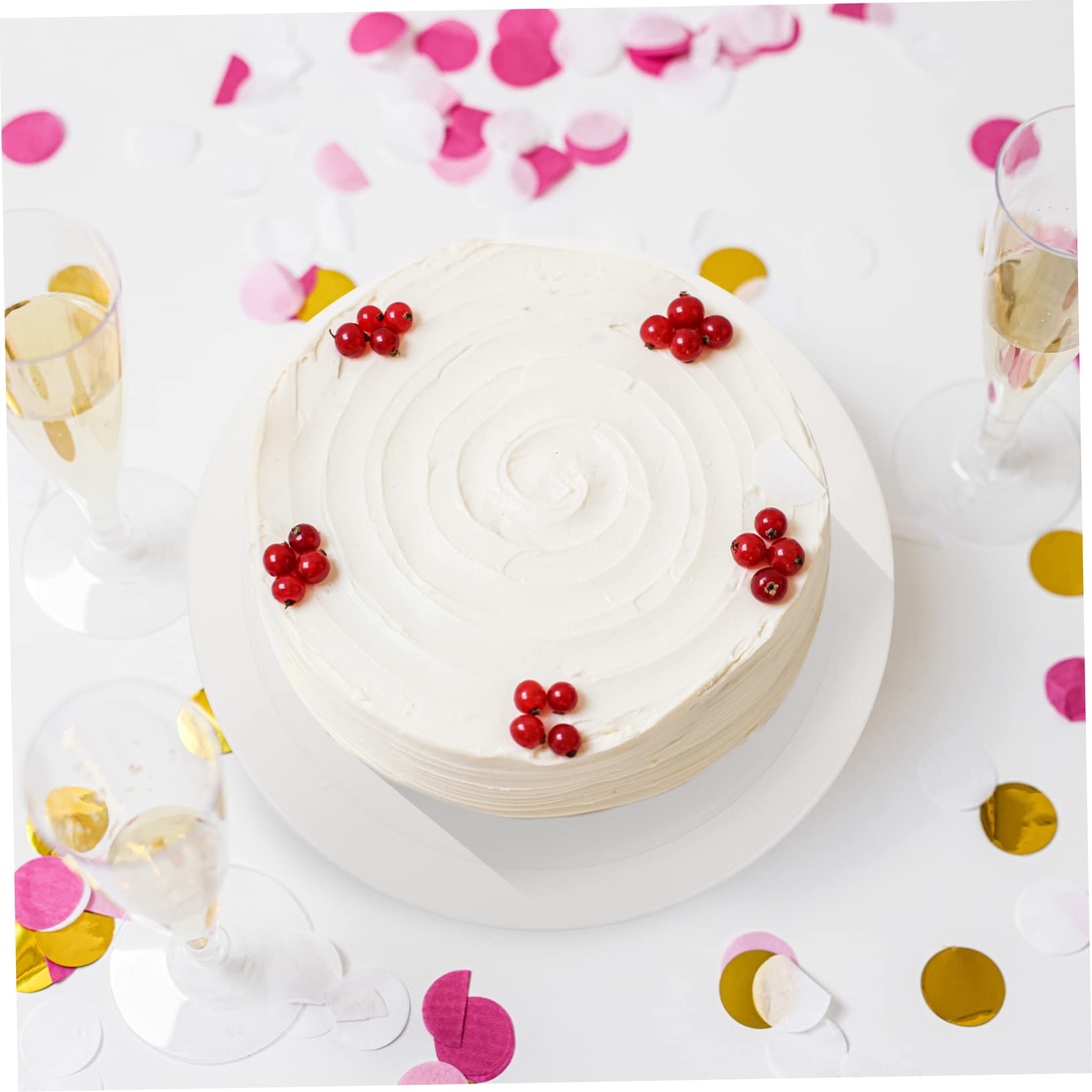 NUOBESTY 3pièces Cake Dummy Mousse Ronde Outil De Pratique pour Décoration De Gâteaux Accessoire De Boulangerie Réutilisable pour Formation Pâtisserie