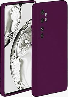 حافظة حماية متوافقة مع مي نوت 10 لايت بتصميم كيس مصنوعة من السيليكون باللون البنفسجي