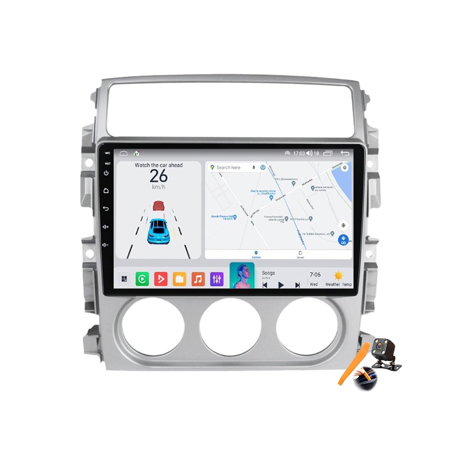 Carplay y Android Auto inalámbrico en este autorradio Android 15 de 9" para Liana 8