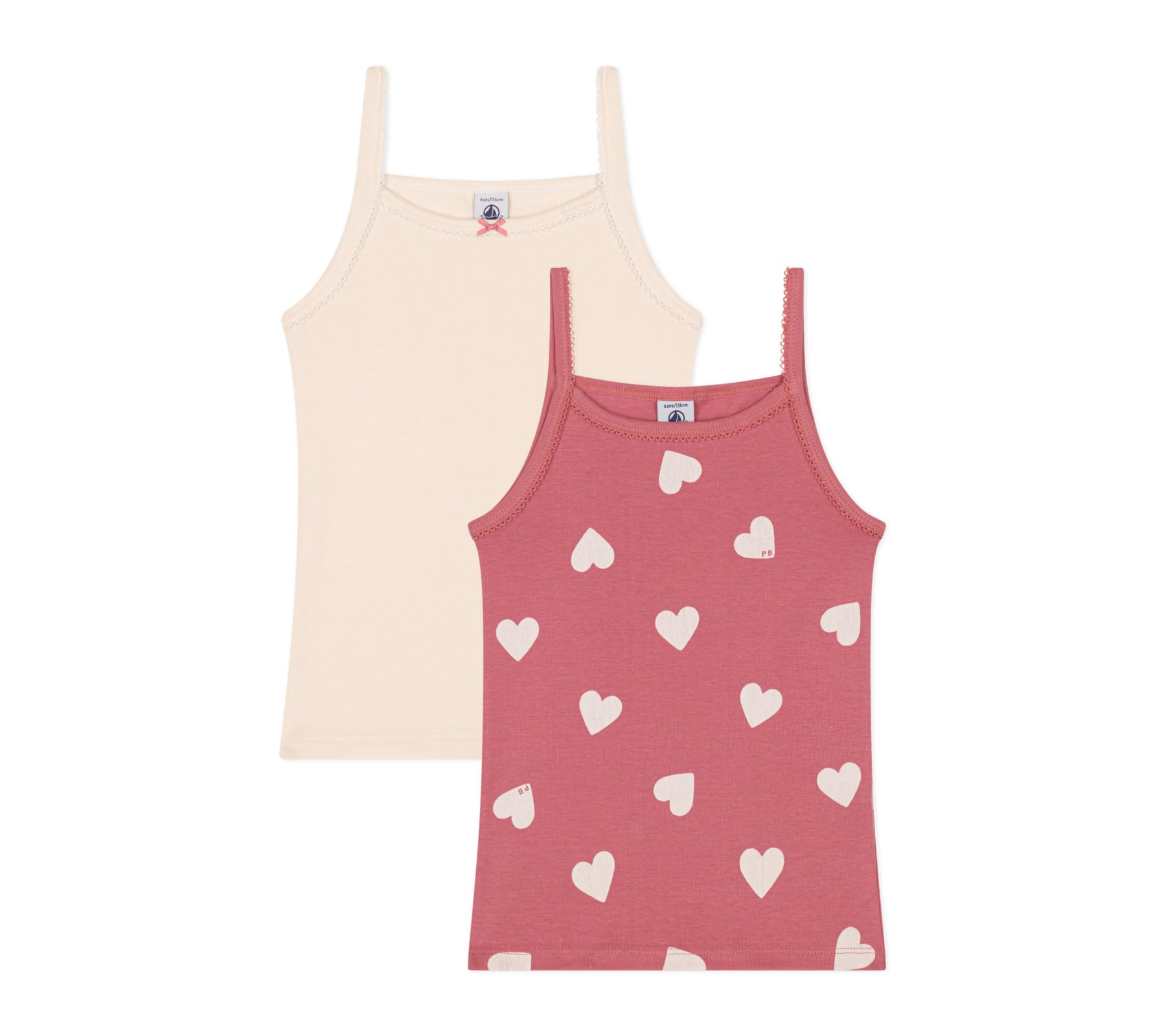 Petit Bateau Mädchen Ärmellose Trägerhemden