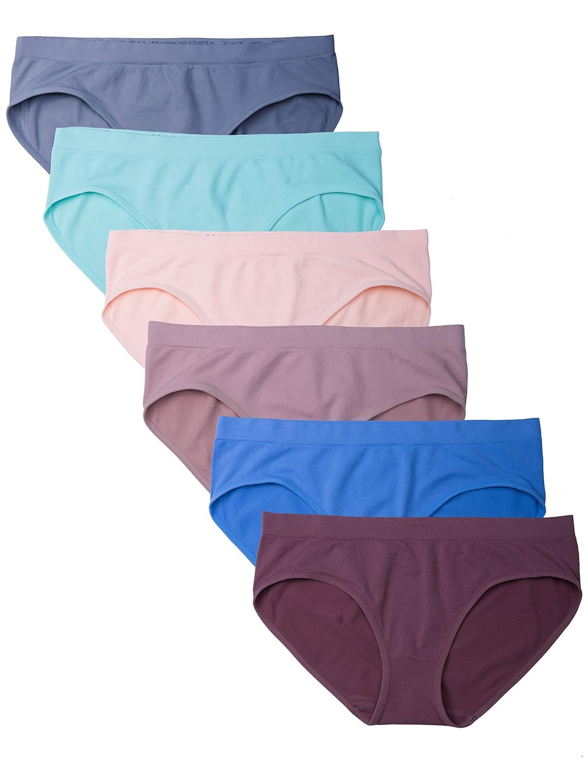 louryn koulyn 6 Pack Women's Hipster Brief Nylon Spandex Underwear6 Pack Women's Hipster Brief Nylon Spandex Underwear-picture-39