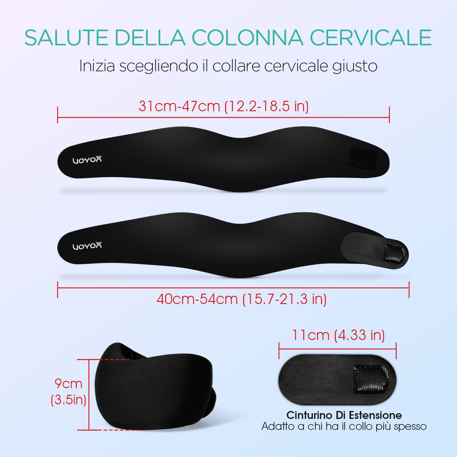 Collare Cervicale Morbido, Supporto per il Collo, Regolabile Collare per Cervicale per Dare Sollievo da Dolore al Collo Mantiene le Vertebre Stabili e Allineate per Donne, Uomini NB100