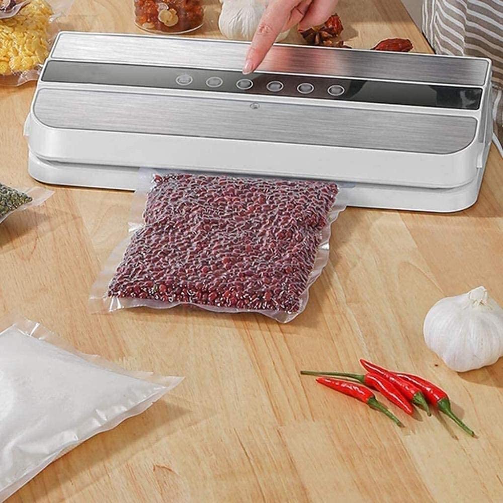 Envasadora al Vacío Sellador al Vacío Herramientas de conservación de Alimentos de Cocina Sellador al vacío para Extender la frescura de los Alimentos Modo de Alimentos Secos y húmedos LSDRALOB