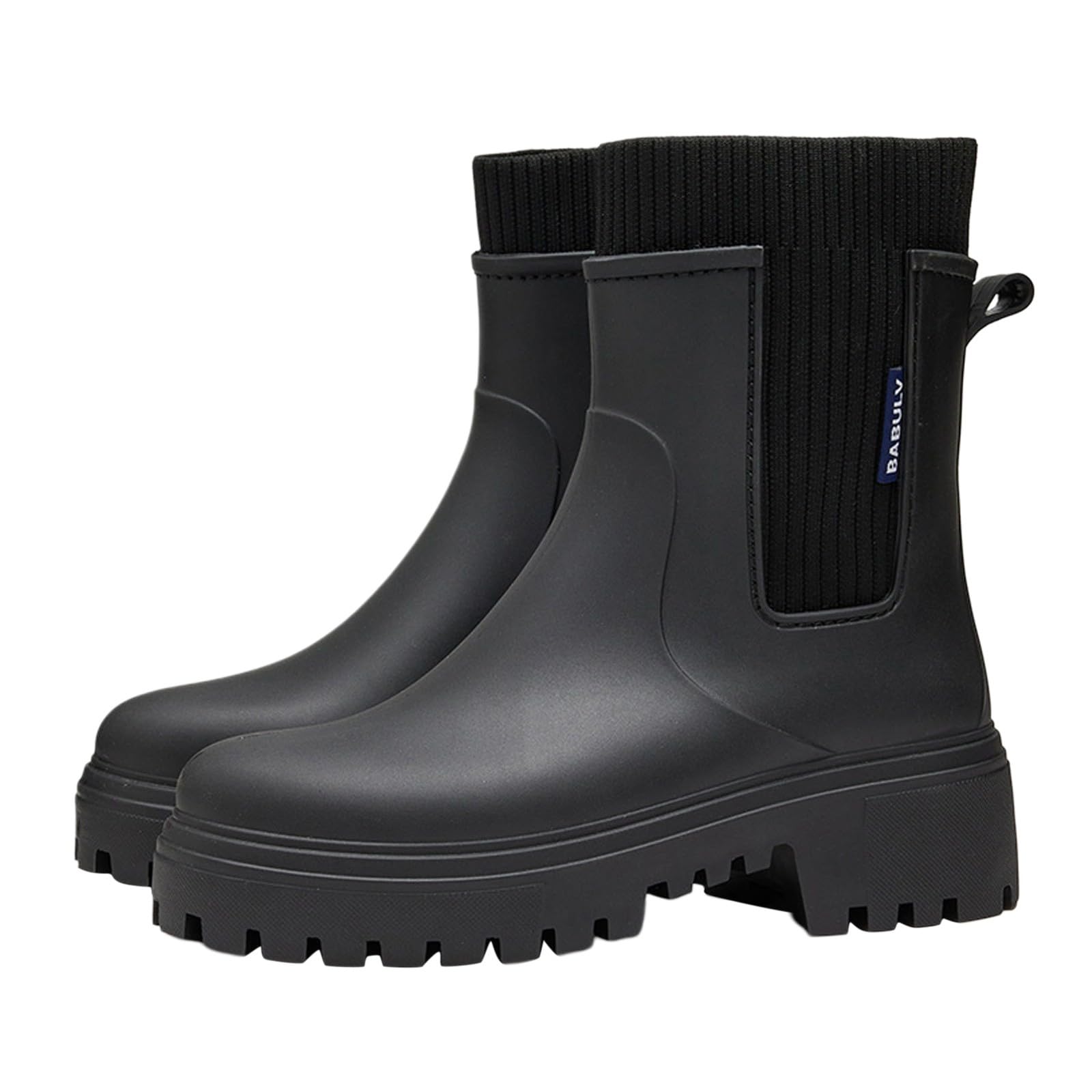 Generico Stivali Da Pioggia Da Donna Stivaletti Donna In Gomma Impermeabili Stivaletti Pioggia Antivento Stivali Pioggia Donna Comode Scarpe Da Pioggia Rain Boots