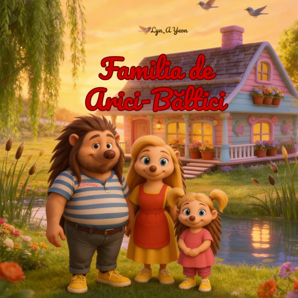 Familia de arici-băltici: Romanian–English Bilingual Children's Story (Ages 3–7)/Books in Romanian Language For Kids/Carti in limba romana de adormit copiii de la 3 ani/Carti de povesti pentru copii/