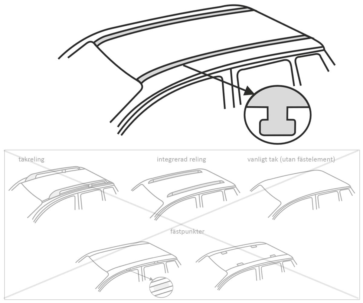 Mossa Barras de Techo Acero aptas para VW Crafter I (2006-2016) Negro | Furgoneta - perfil en T