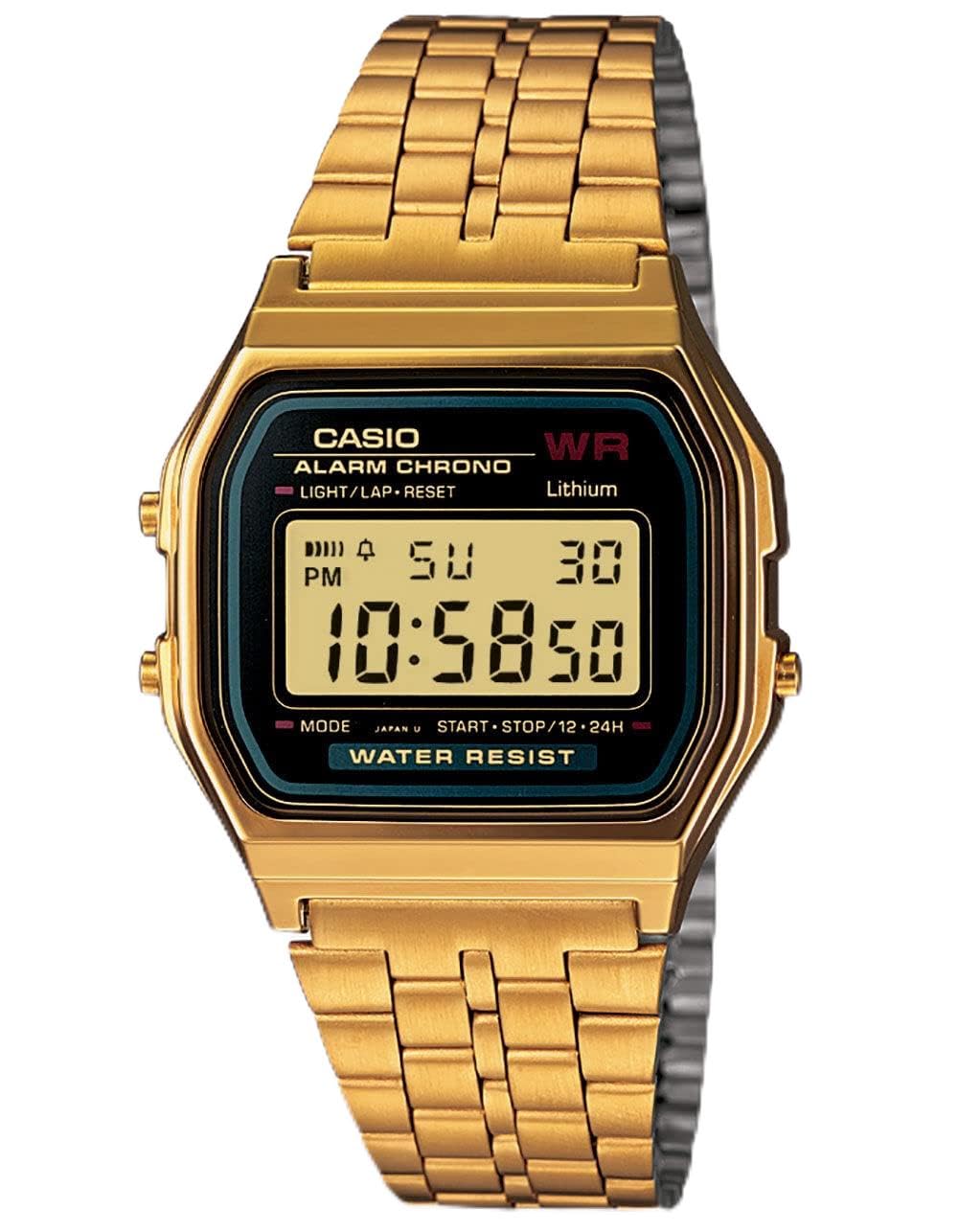 CASIO Vintage Collection A159 Watch, Gold, One Size