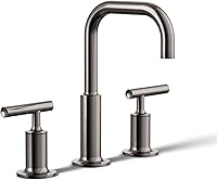 Vista 18 de Kohler K-14410-4-BGD Purist - Grifo para lavabo de baño con manijas de palanca baja y boquilla baja, K-14406-3-BL