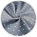 S&W SHLAX&WING Mens Tie Grey Blue Dots Neckties for Men Silk Extra Long 63 inches