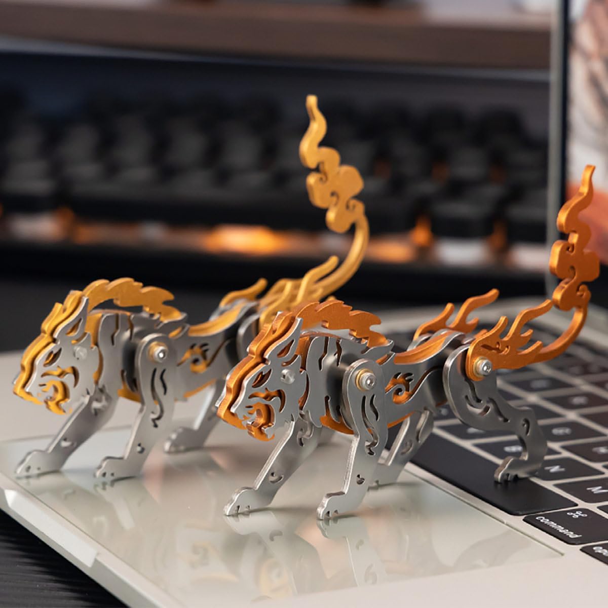 Microworld-動物をテーマにした3Dメタルパズル,取り外し可能なクラフトキット,家の装飾のための誕生日プレゼント - AliExpress 3Dメタルパズルキット 大人用 メタルメカニカル干支タイガー組み立てモデルキット DIYクラフトキット 頭の体操パズル 誕生日ギフト