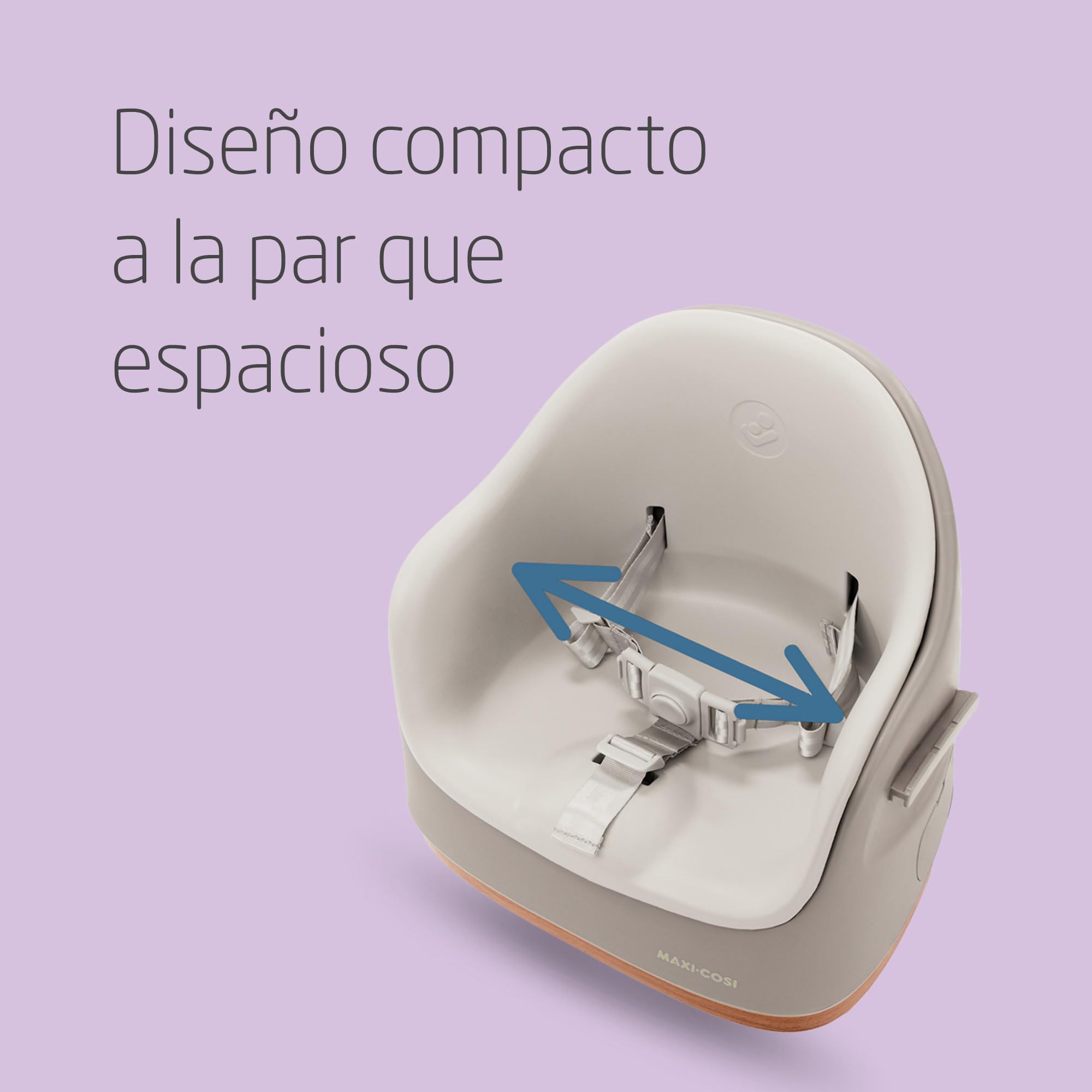 Maxi-Cosi Jay Trona Bebé Portátil 2 en 1, de 6 Meses a 3 Años, 9-15 kg, Asiento Bebé Suelo, Bandeja Ajustable, Fácil de Limpiar, Diseño Compacto, Espaciosa, Elegance Beige