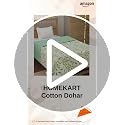 Image of HOMEKART Super Soft Cotton Printed Single |AC Blanket| Quilt /Duvet for Single Bed (90 x 60 inches) |Lightweight, Durable & Skin Friendly - 250 GSM |Single - 150x220 cms, Green & Beige