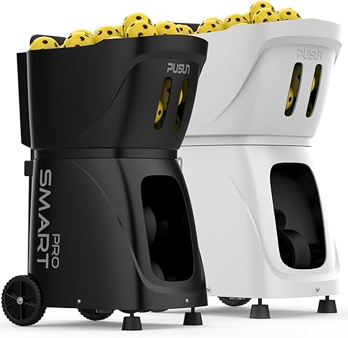 Miniatura 9 de Máquina de pickleball PP Smart PRO - Capacidad de bola de 85+, batería de 4 a 6 horas, velocidad de 12.4-74.6 mih, rango de 26 M, aplicación y