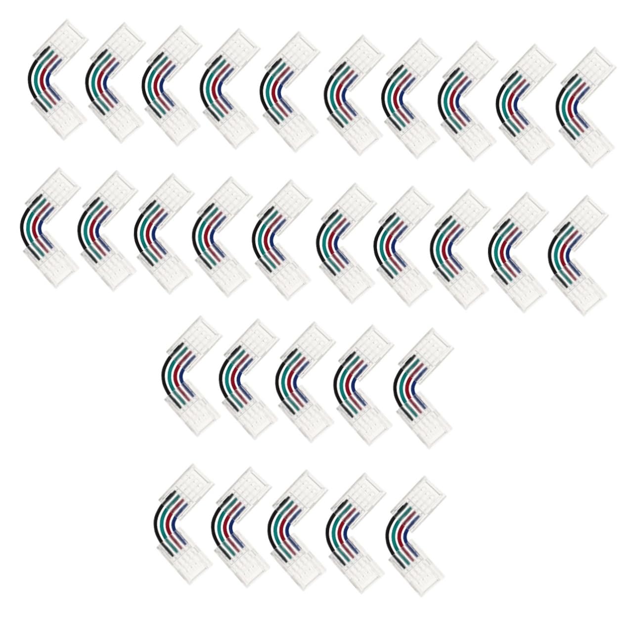 Amosfun 3sets Streifen Licht Adapter Streifen Lichter Anschlüsse Für Verwenden 10 Stücke * 3