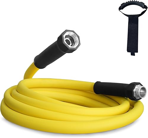 Miniatura 11 de OEBLD Manguera interior de agua para autocaravana de 5/8 pulgadas, manguera segura para agua potable fresca de 15 pies para cámper, jardín, barco,