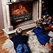 TURBRO Eternal Flame Infrared Electric Fireplace Logs, 23