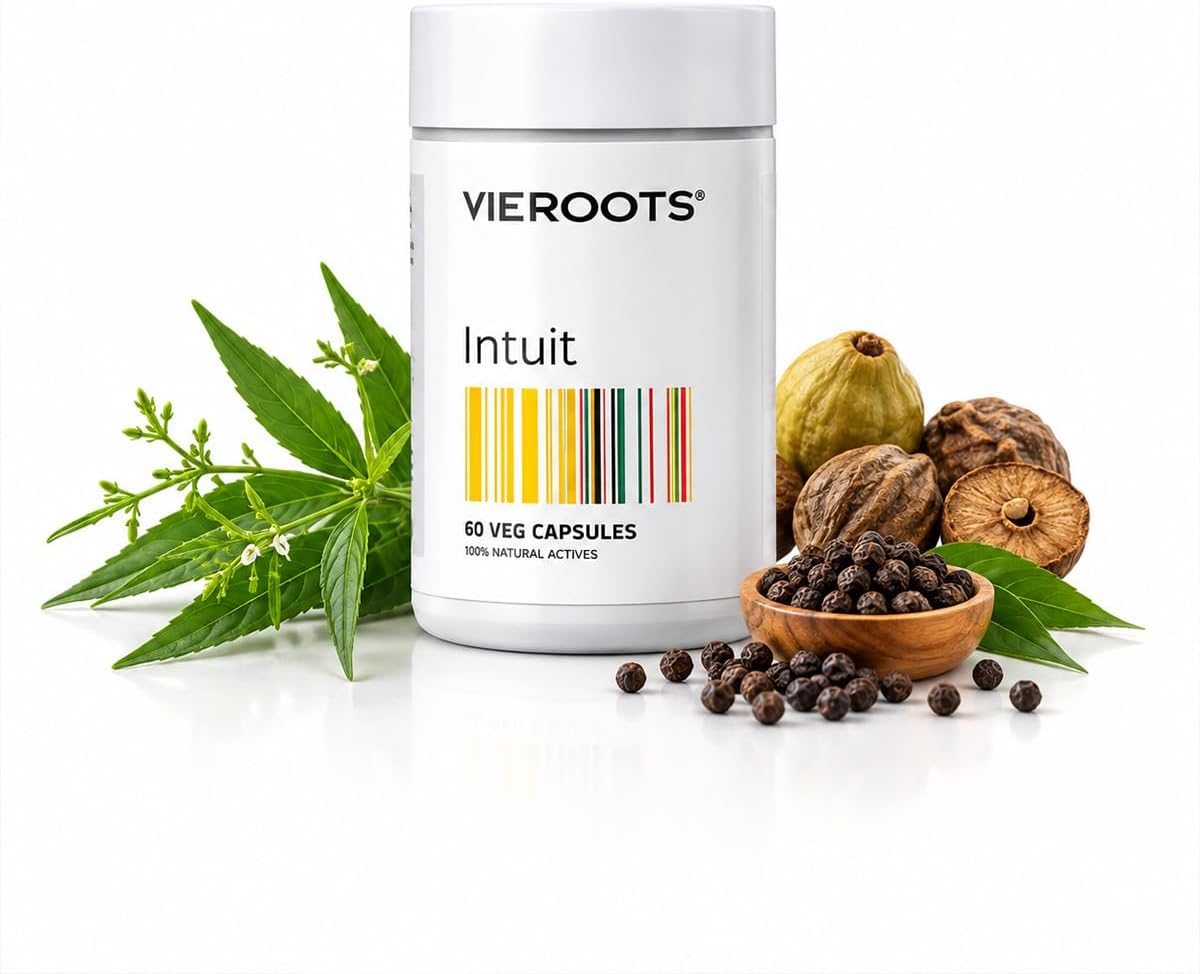 - Intuit Healthy Gut Support with Prebiotics and Probiotics | Digestive Health, Immunity Boost, Detox | 100% Natural Actives | 60 Veg Capsules