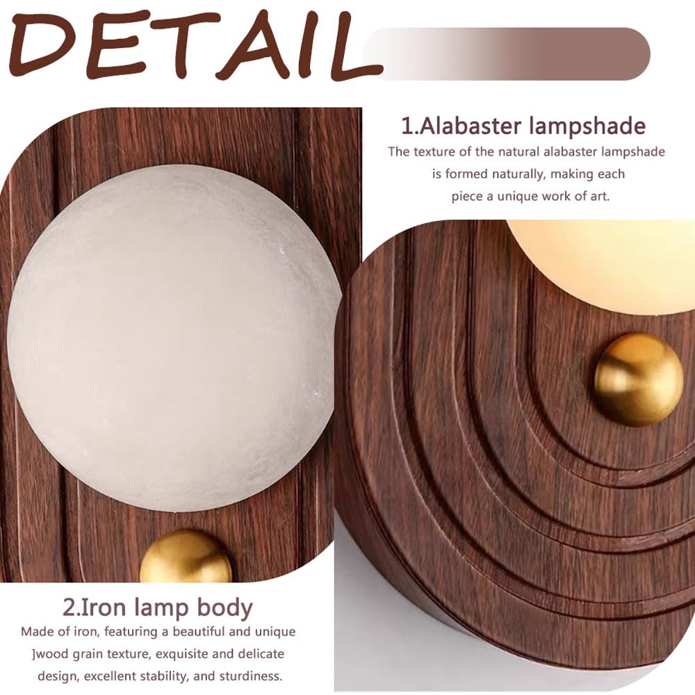 Applique da parete in alabastro naturale, con collegamento fisso a parete, lampada da parete in ferro in stile industriale moderno, apparecchio di illuminazione decorativo per ristoranti, soggi