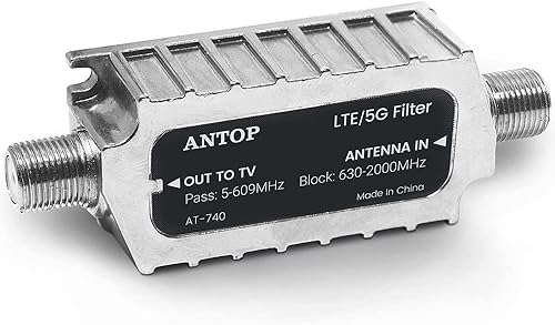 Miniatura 6 de ANTOP - Filtro LTE, purificador digital de señal de antena 3G4G5G para antena de TV, rango de frecuencia 5-695Mhz, reduce la interferencia de las