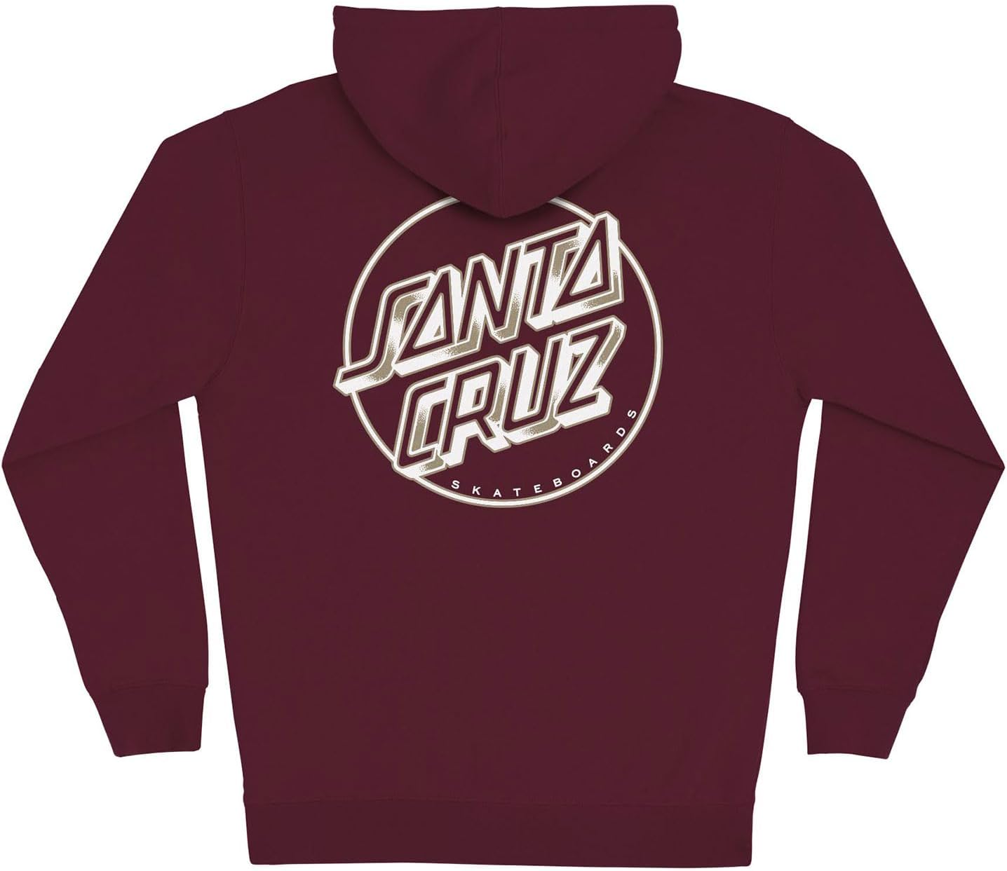 SANTA CRUZ Heavyweight Zip Up Hooded Sweatshirt Dressen Rose Dagger Opus Skate Hoodie