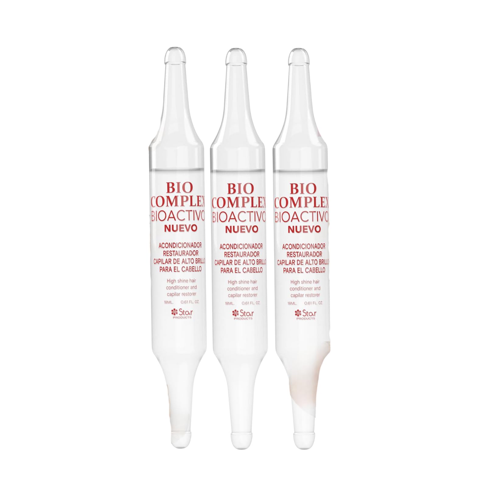 Bioactivo High Shine Hair Conditioner 3 Pack – 0.61 oz Each, Intense Nourishment & Glossy Shine Treatment for All Hair Types