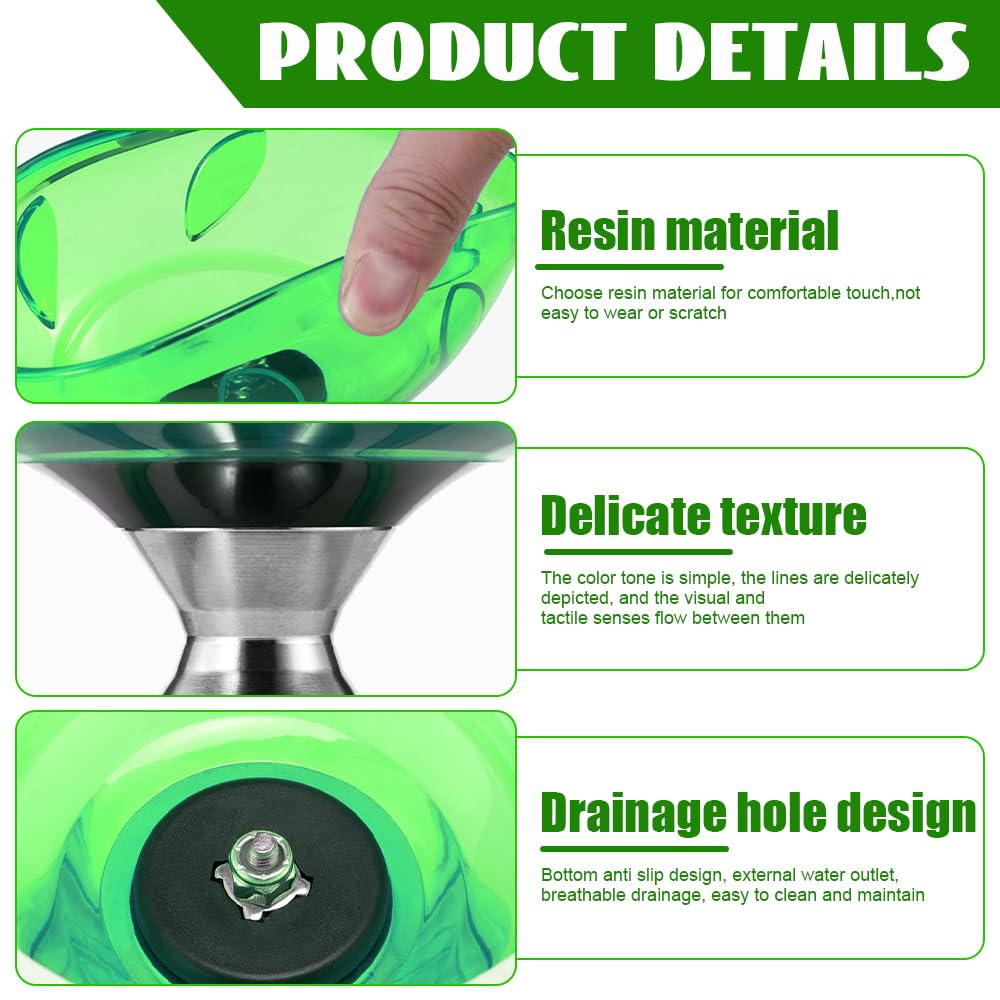 Diabolo Freiläufer Mit Kugellager Dreifache Lagerung Set, 4 Farben LED Diabolo Mit Kugellager, DIaboloLeuchtend Im Dunkeln Mit Ersatzseil 10m,Netzbeutel Und Profi-Stange,Anfänger DIabolo Yoyo
